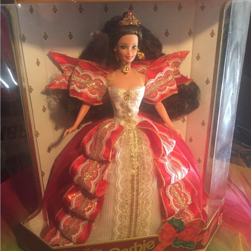 Barbie Festive Red and Gold Doll